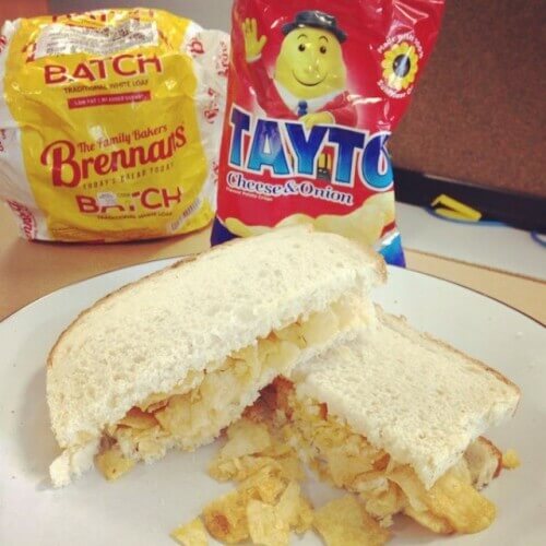 Traditional Irish food - Irish Tayto Sandwich