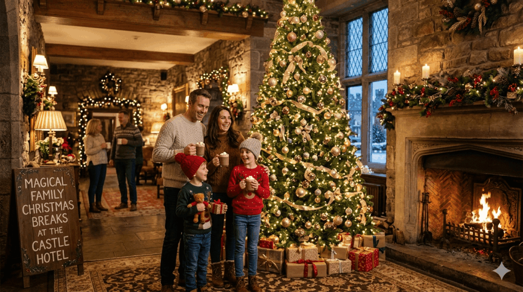 Santa, stockings, and steaming cocoa: Creating enchanting family memories in the heart of a festive Irish manor. Family Christmas hotel breaks in Ireland Guide 