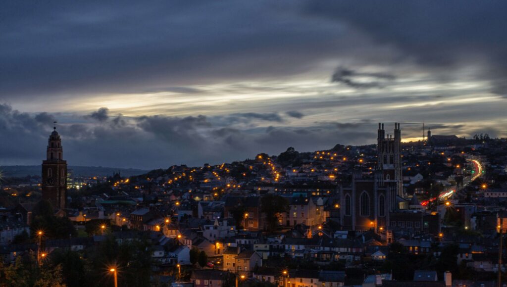 One day in Cork City. Audley's Place, Patrick's Hill, Ireland