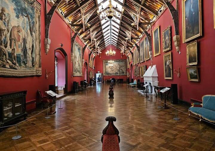The Long Gallery inside Kilkenny Castle Ireland