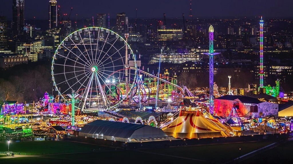 Winterval Christmas festival in Ireland with Waterford in the background as part of the best Christmas markets in Ireland 