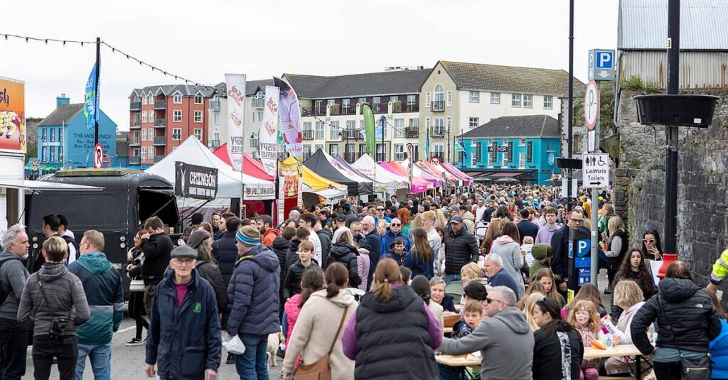  Big crowds and food stalls at the Waterford Festival of Food
