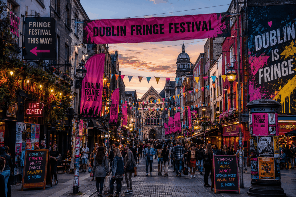 Dublin City during the Dublin Fringe Festival
