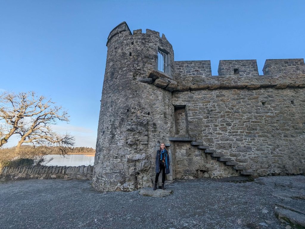 Kate at Ross Castle Killarney itinerary